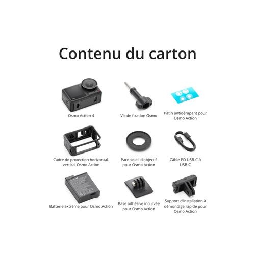 Caméra sport DJI Osmo Action 4 Standard Combo Noir – Image 9