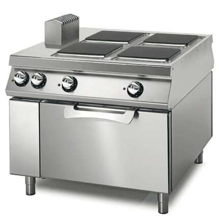 Cuisinière Électrique 4 Plaques avec Four Statique