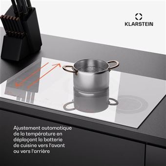 Plaque Induction Klarstein 72 cm 7200W 4 Feux Electrique Blanc – Image 3