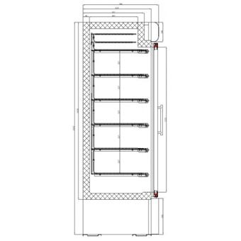 Congélateur porte vitrée 578 Litres Combisteel – Image 3