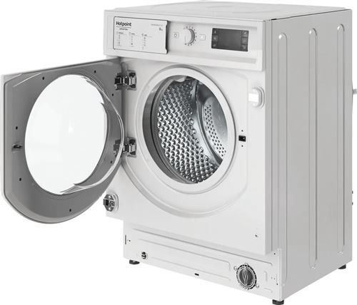 HOTPOINT - Classe A - Anti-tache 100 Encastrable - 8 kg 1400 tr/min blanc - BIWMHG8146EU – Image 3
