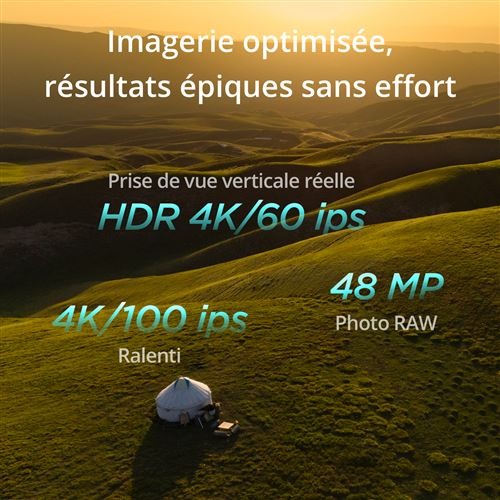Drone Dji Mini 4 Pro Fly More Combo avec radiocommande Blanc – Image 4