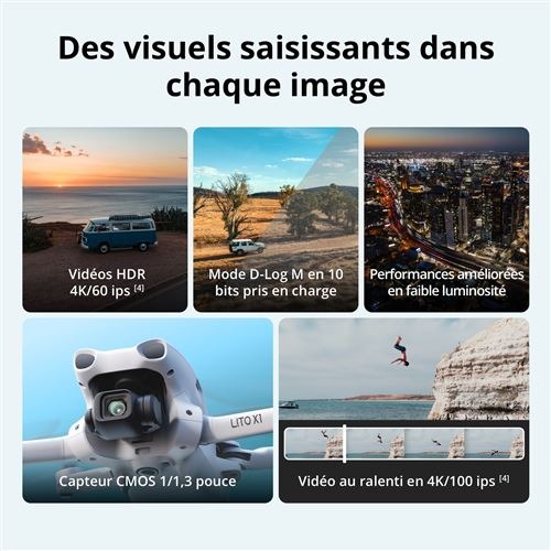 Drone Dji Lito X1 Fly More Combo RC 2 Gris – Image 4