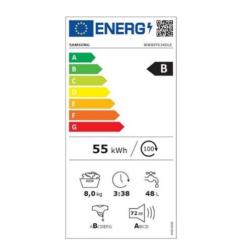 Lave-linge top par le dessus Whirlpool TDLRB65242BSFR Blanc Reconditionné – Image 2